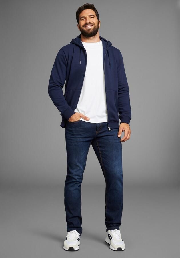 Man's World Capuchonsweatvest met zakken - Foto 4