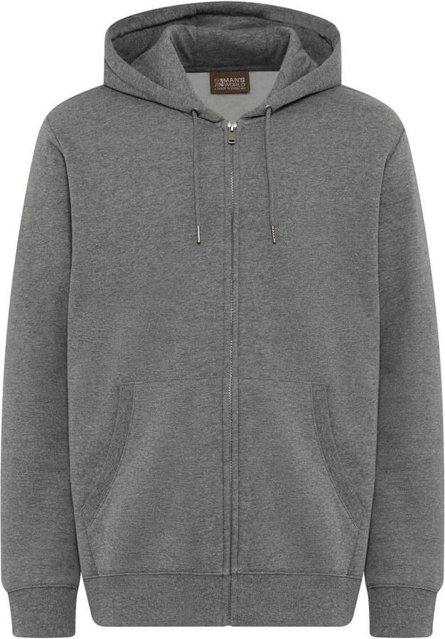 Man's World Capuchonsweatvest met zakken - Foto 5