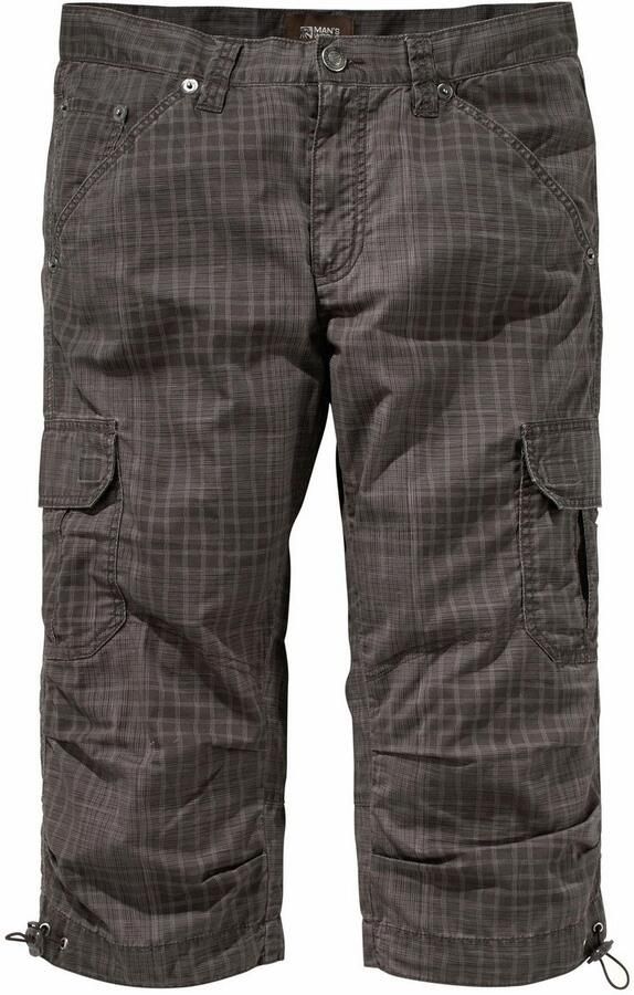 Man's World Cargobermuda in 3 4-lengte met een trendy ruitmotief - Foto 8