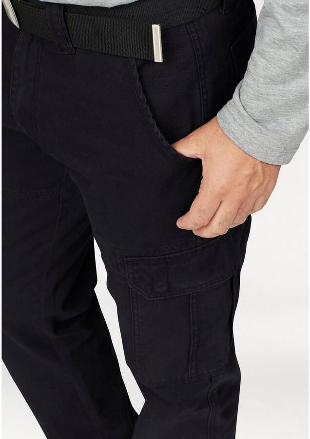 Man's World Cargobroek met opgestikte zakken - Foto 2