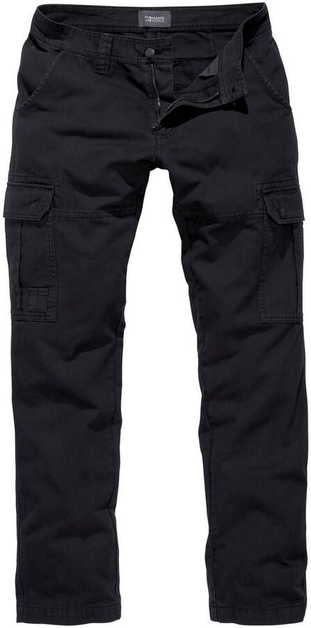 Man's World Cargobroek met opgestikte zakken - Foto 5