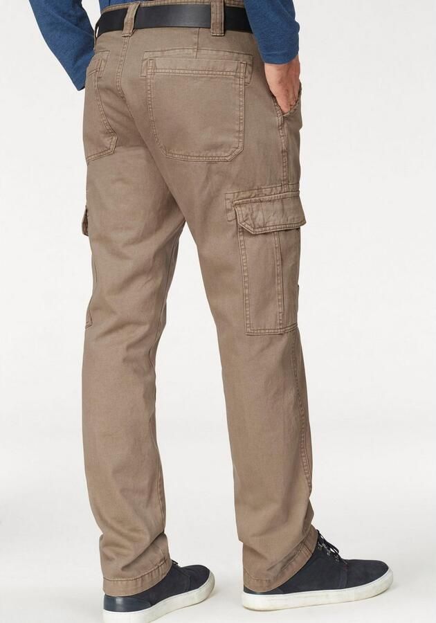 Man's World Cargobroek met opgestikte zakken - Foto 3