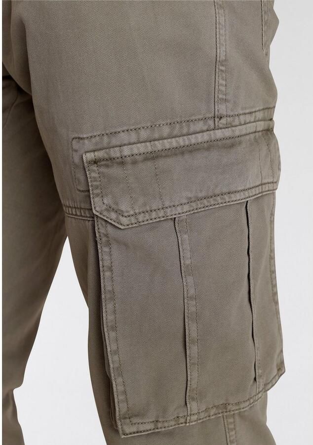 Man's World Cargobroek met opgestikte zakken - Foto 3