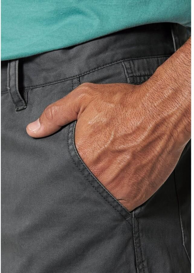 Man's World Cargobroek met zip-offfunctie (set Met riem)