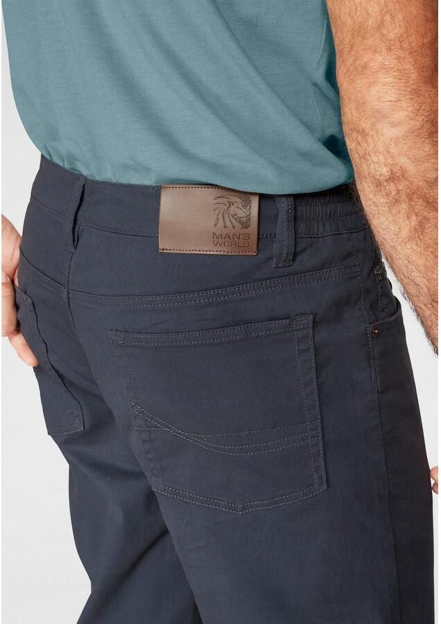 Man's World Five-pocketsbroek Stretchbroek met een elastische band - Foto 4