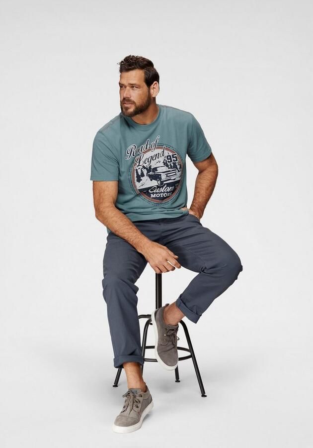 Man's World Five-pocketsbroek Stretchbroek met een elastische band - Foto 8