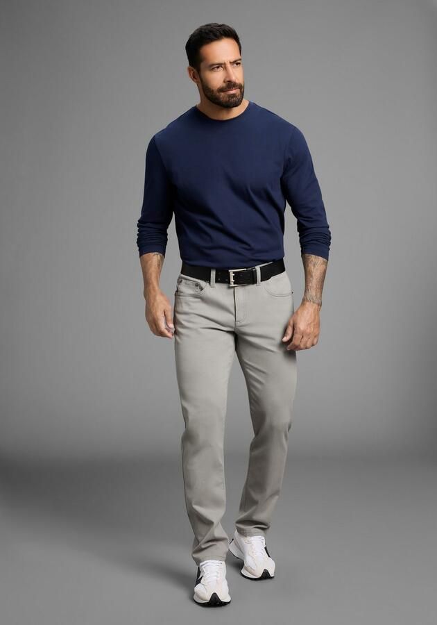 Man's World Five-pocketsbroek Stretchbroek met een elastische band - Foto 3