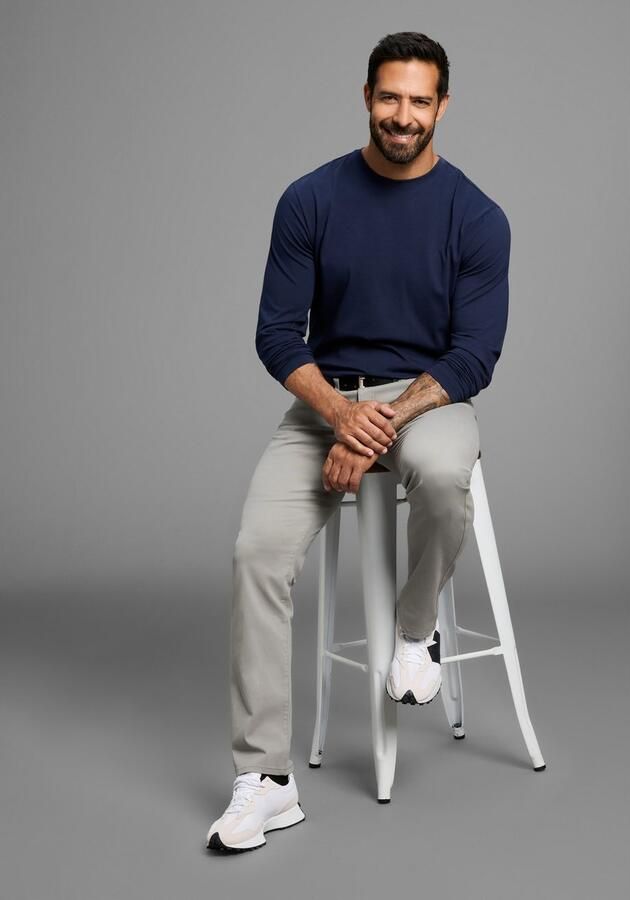 Man's World Five-pocketsbroek Stretchbroek met een elastische band - Foto 4