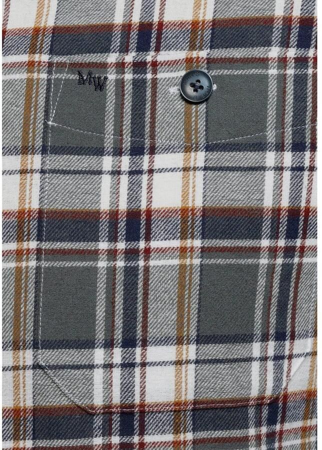 Man's World Flanellen overhemd Modieus motief met grote ruiten - Foto 2