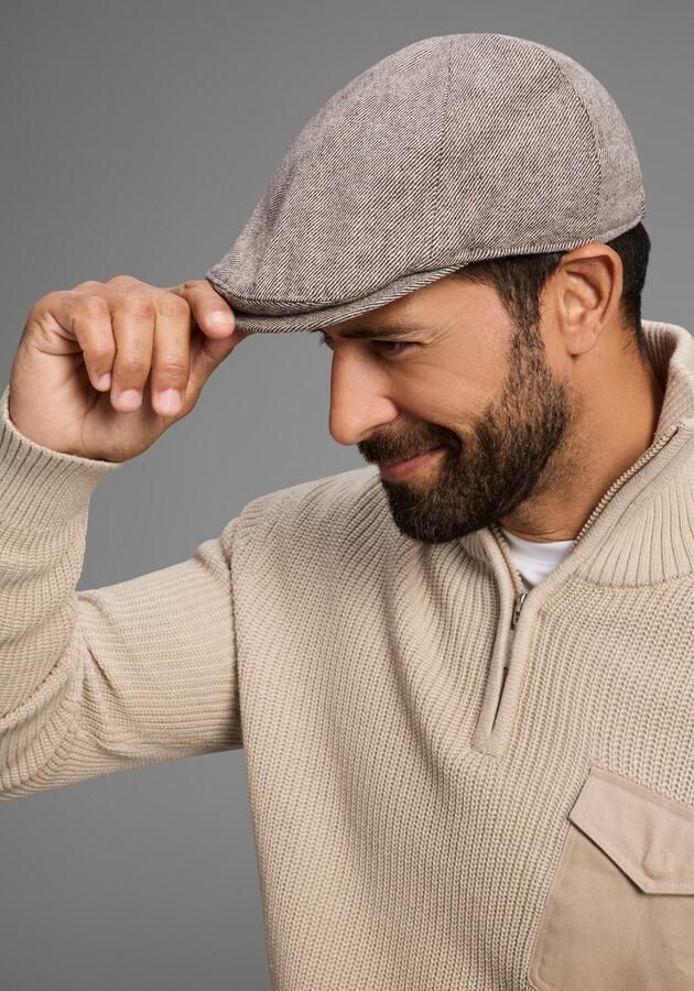 Man's World Flat cap in modieuze tweed-look met verwarmende voering nieuw - Foto 4
