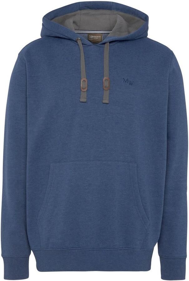 Man's World Hoodie lange mouwen losse pasvorm effen met capuchon - Foto 6