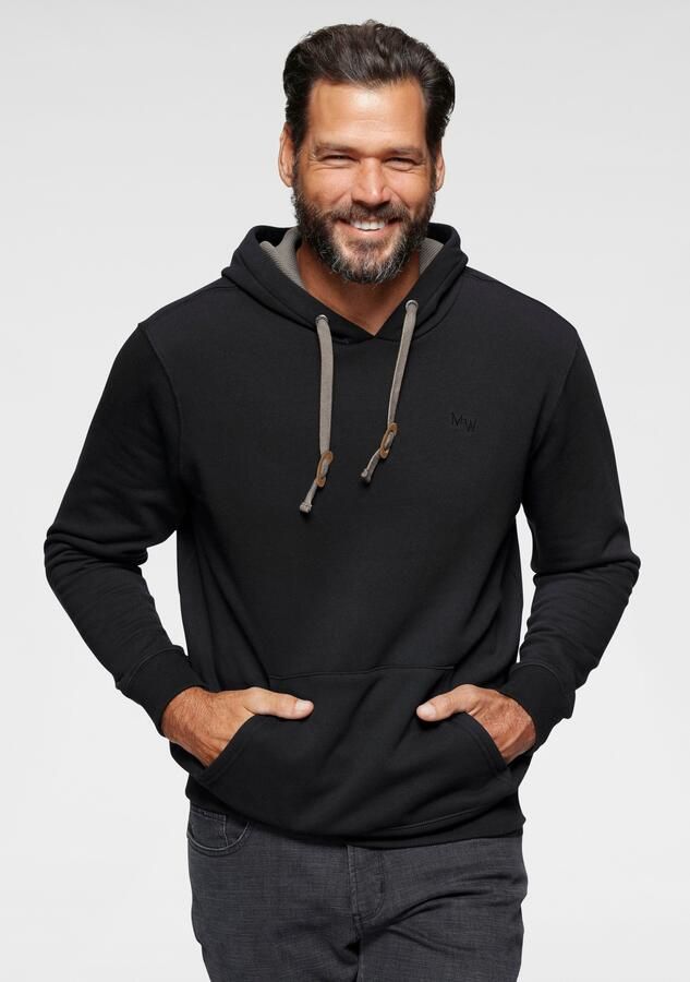 Man's World Hoodie lange mouwen losse pasvorm effen met capuchon - Foto 6