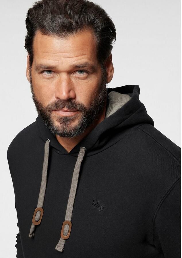 Man's World Hoodie lange mouwen losse pasvorm effen met capuchon - Foto 3