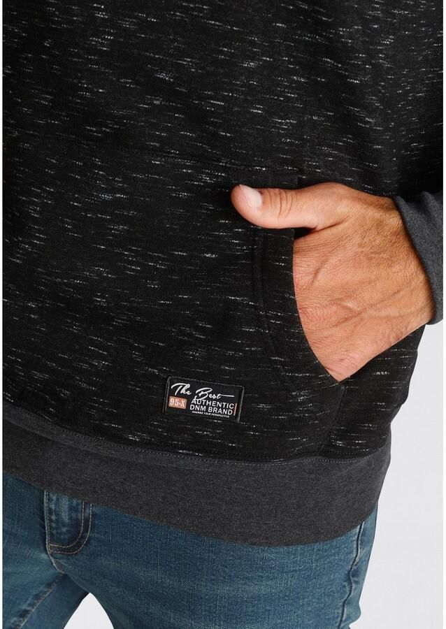 Man's World Hoodie Lange mouwen met ribboordjes met capuchon en koorden