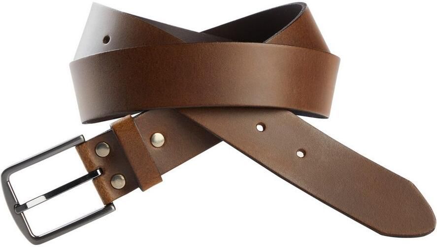 Man's World Leren riem in klassiek ontwerp met edel glanzende gesp nieuw - Foto 8