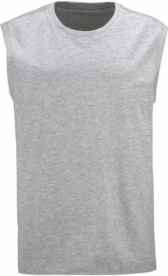 Man's World Muscle-shirt mouwloos bedrukt ronde hals van 100% katoen (2-delig Set van 2) - Foto 7