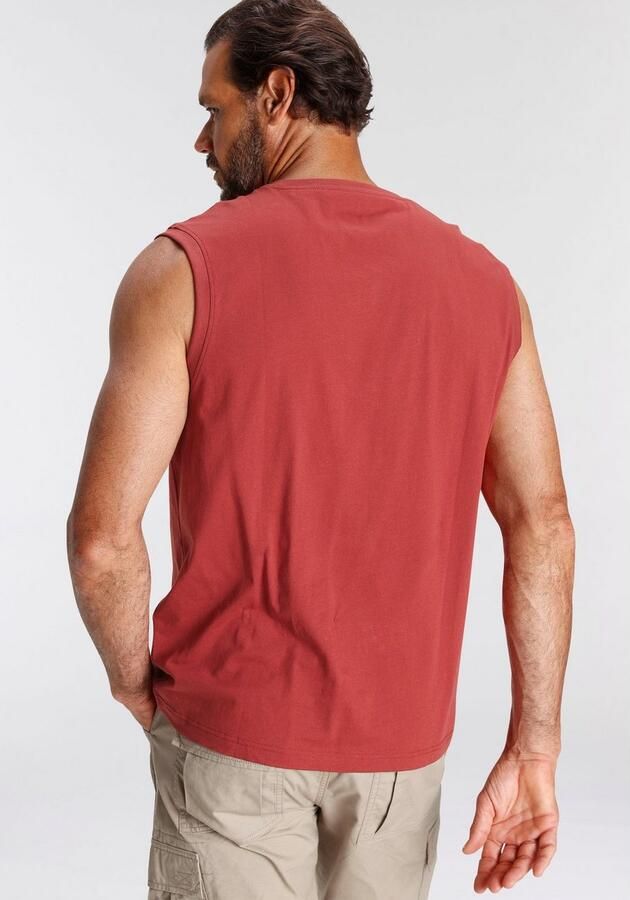 Man's World Muscle-shirt mouwloos bedrukt ronde hals van 100% katoen (2-delig Set van 2) - Foto 5