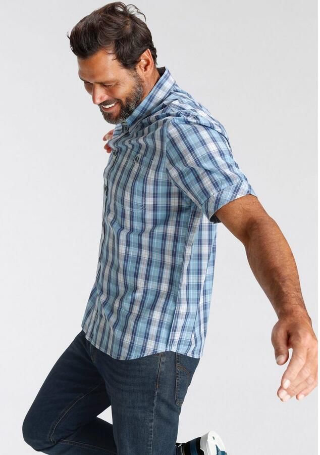 Man's World Overhemd met korte mouwen met borstzakken - Foto 5