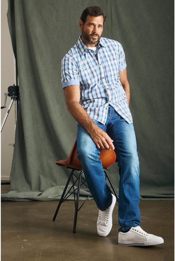 Man's World Overhemd met korte mouwen met borstzakken - Foto 8