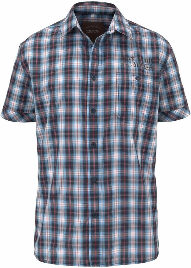 Man's World Overhemd met korte mouwen met kleine print
