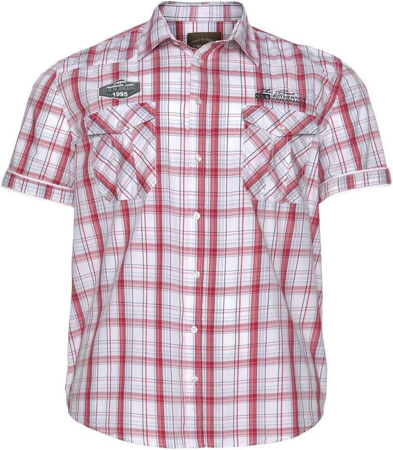 Man's World Overhemd met korte mouwen met modieuze applicaties