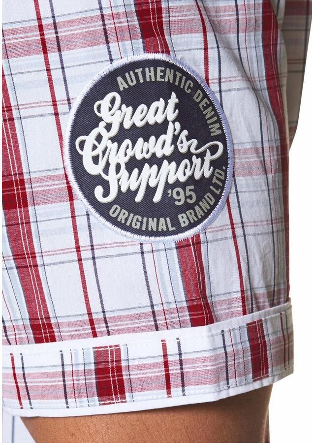 Man's World Overhemd met korte mouwen met modieuze applicaties - Foto 5