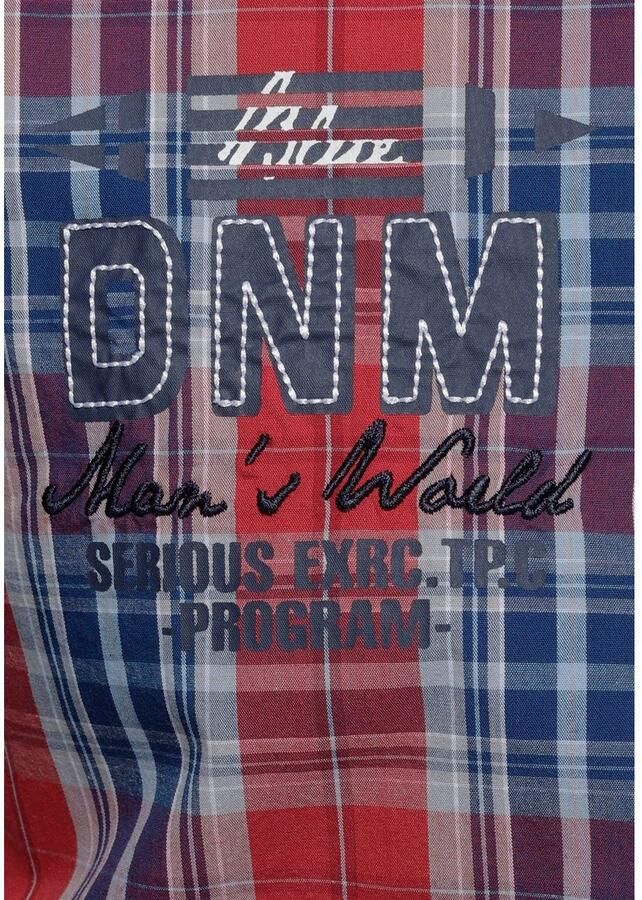 Man's World Overhemd met korte mouwen met print en borduursel - Foto 2