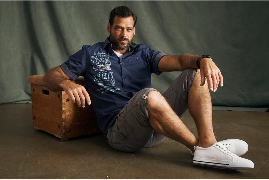 Man's World Overhemd met korte mouwen met print - Foto 6