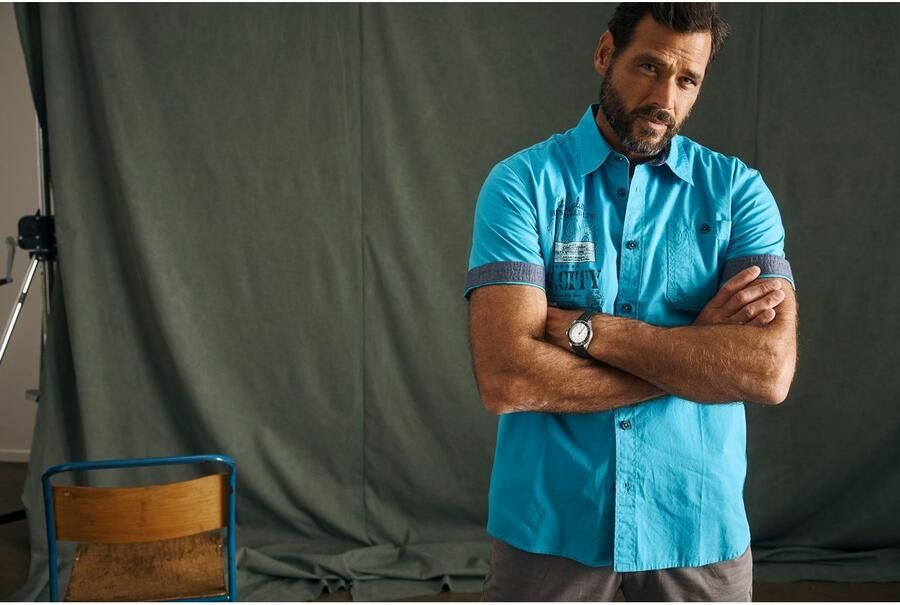 Man's World Overhemd met korte mouwen met print - Foto 11