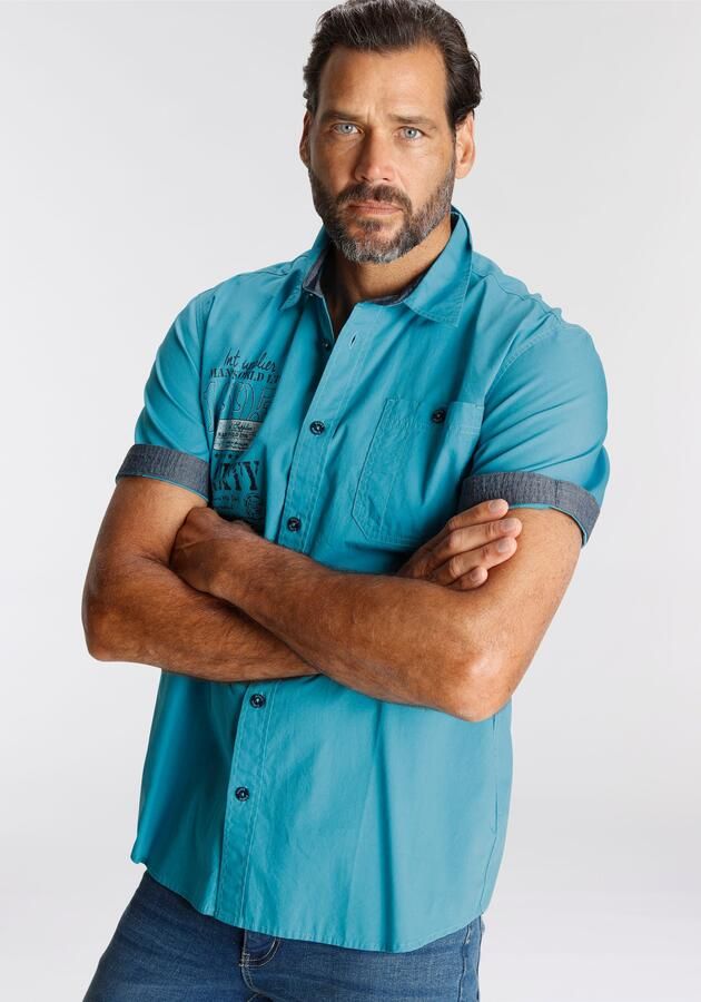 Man's World Overhemd met korte mouwen met print - Foto 9