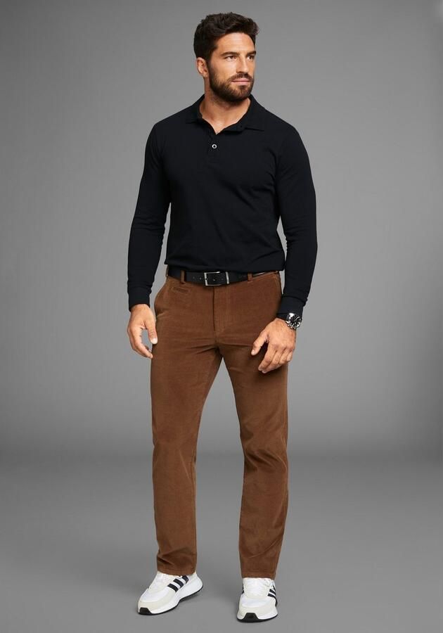 Man's World Broek met elastische band Van cord met stretchband - Foto 9