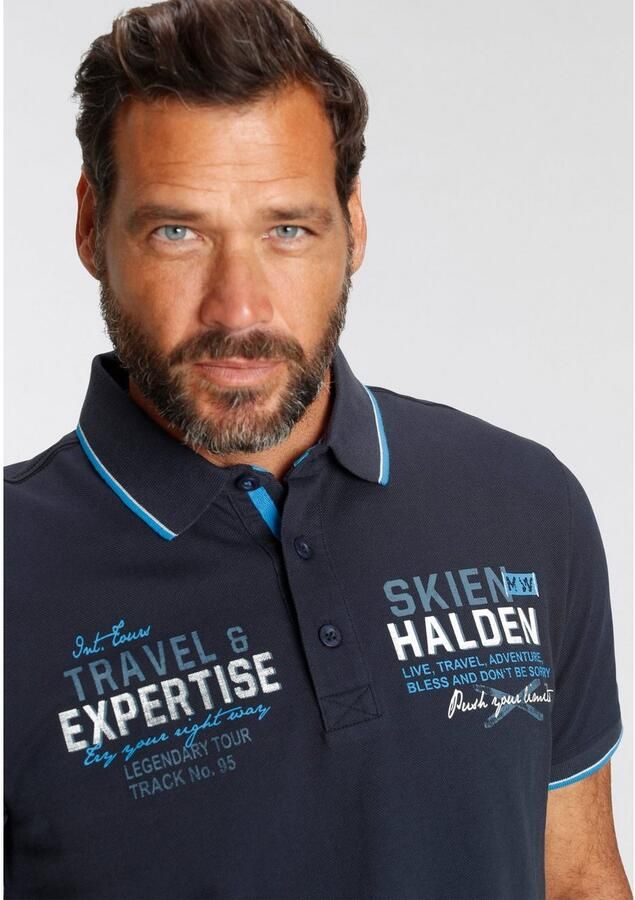 Man's World Poloshirt Korte mouwen bedrukt ontwerp polokraag van katoen - Foto 3