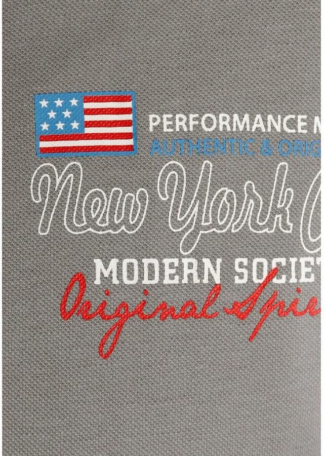 Man's World Poloshirt Korte mouwen casual pasvorm bedrukt polokraag