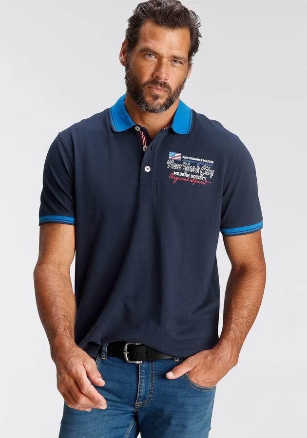 Man's World Poloshirt Korte mouwen casual pasvorm bedrukt polokraag - Foto 5
