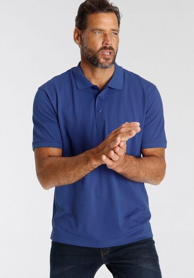 Man's World Poloshirt Korte mouwen losse pasvorm effen - Foto 4