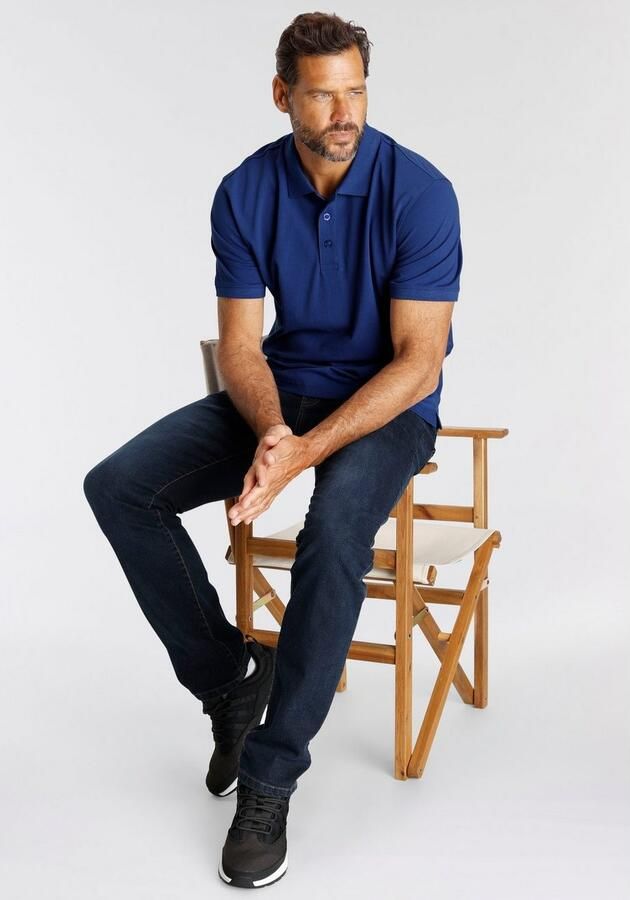Man's World Poloshirt Korte mouwen losse pasvorm effen - Foto 7