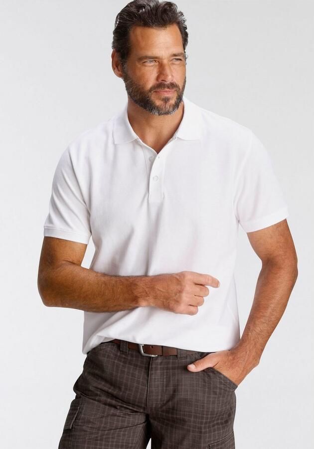 Man's World Poloshirt Korte mouwen losse pasvorm effen - Foto 4