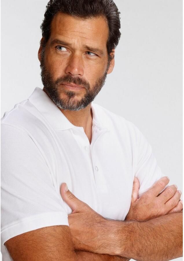 Man's World Poloshirt Korte mouwen losse pasvorm effen - Foto 3