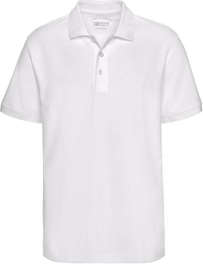 Man's World Poloshirt Korte mouwen losse pasvorm effen
