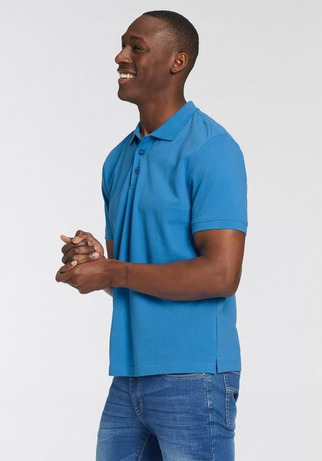 Man's World Poloshirt Korte mouwen losse pasvorm effen - Foto 3