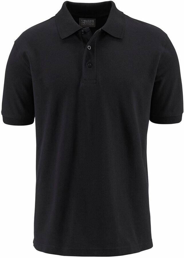 Man's World Poloshirt Korte mouwen losse pasvorm effen