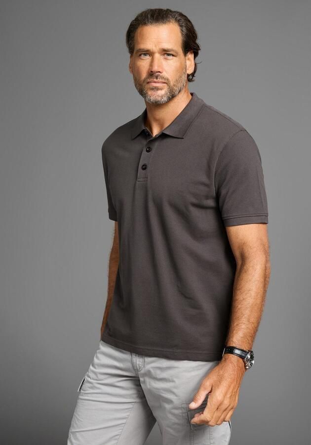 Man's World Poloshirt Korte mouwen losse pasvorm effen - Foto 5