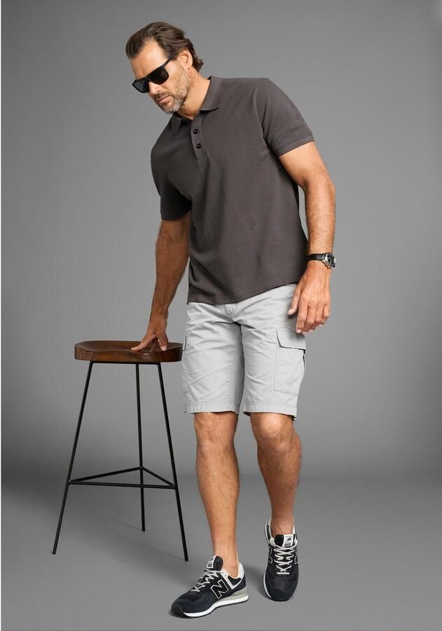 Man's World Poloshirt Korte mouwen losse pasvorm effen - Foto 3