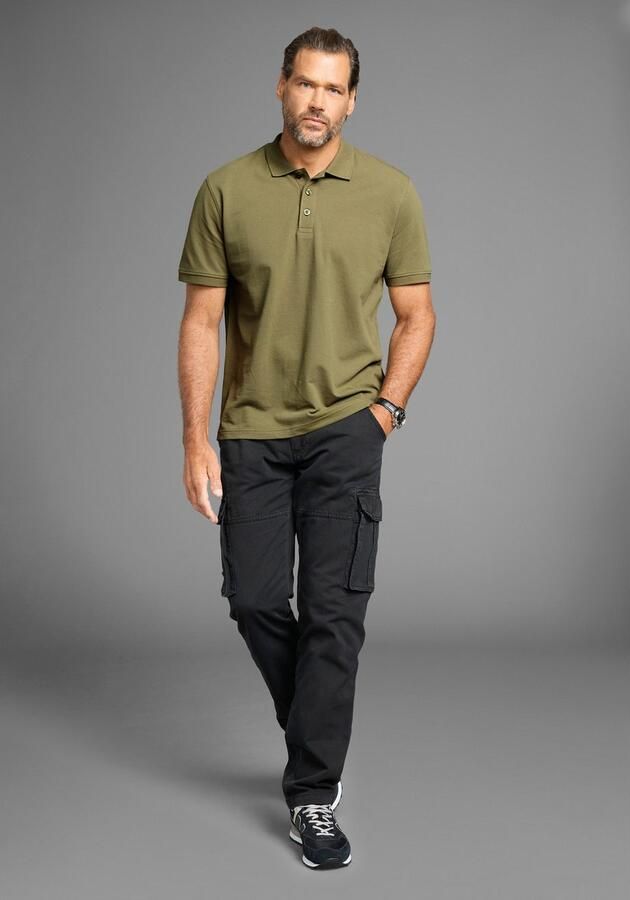 Man's World Poloshirt Korte mouwen losse pasvorm effen - Foto 4