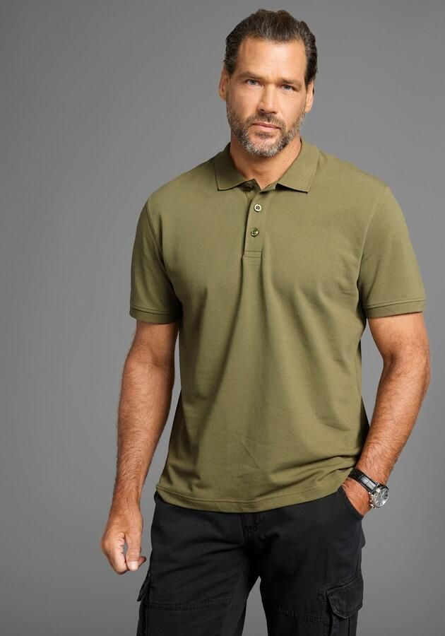 Man's World Poloshirt Korte mouwen losse pasvorm effen - Foto 10