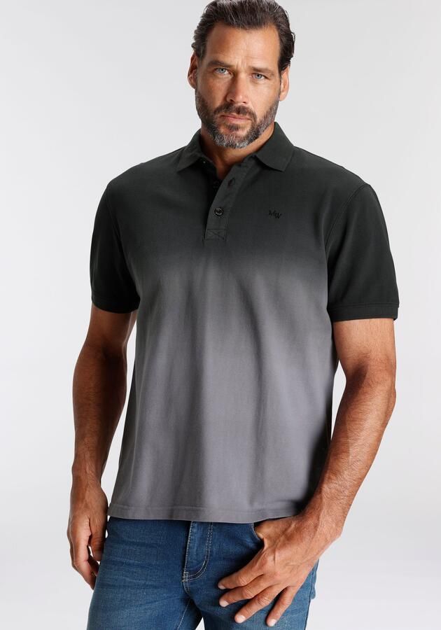 Man's World Poloshirt Korte mouwen met polokraag van piqué-stof met stijlvolle borduring - Foto 6