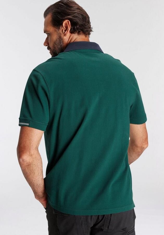 Man's World Poloshirt Korte mouwen met print borduursel en badge polokraag - Foto 5