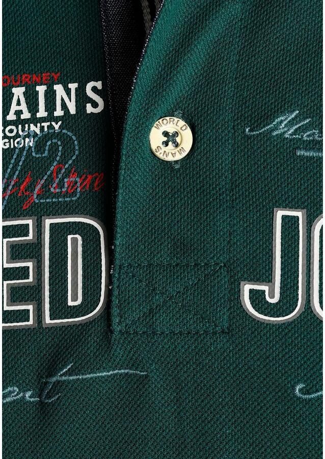 Man's World Poloshirt Korte mouwen met print borduursel en badge polokraag - Foto 2