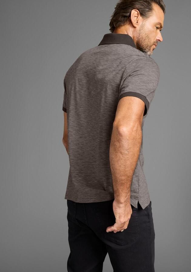 Man's World Poloshirt Korte mouwen regular fit gemêleerde structuur ronde hals - Foto 11