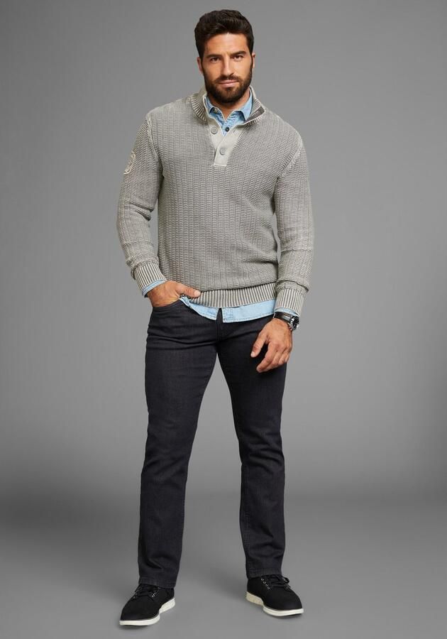 Man's World Schipperstrui Tot XL met badge op de mouw - Foto 3